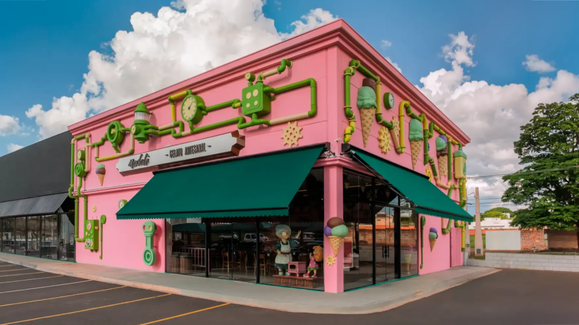 Madalê Gelatos Artesanais - São José do Rio Preto - Tematização de Loja